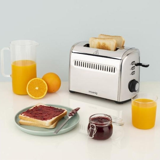 HKoenig Φρυγανιέρα 2 Θέσεων 950W Inox