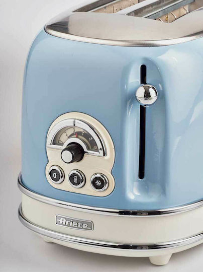 Ariete Vintage Φρυγανιέρα 2 Θέσεων 810W Μπλε