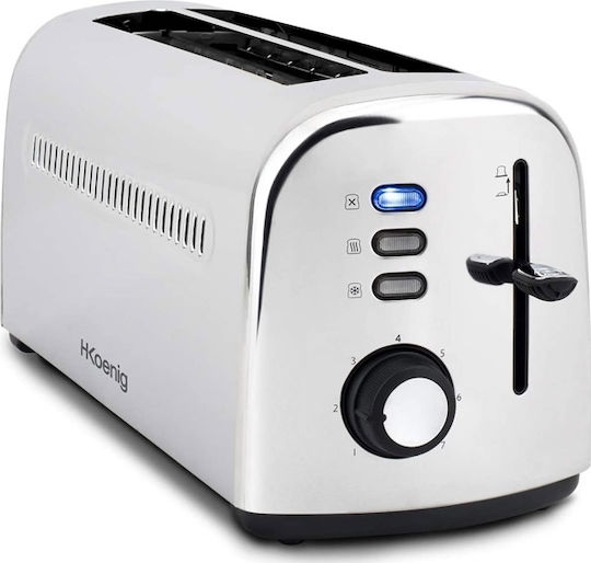 HKoenig Toaster 2 Schlitze 1500W Inox