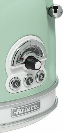 Ariete Vintage Φρυγανιέρα 2 Θέσεων 810W Πράσινη