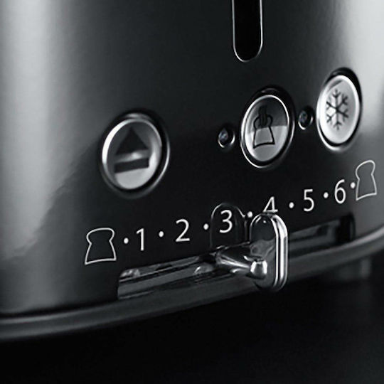 Russell Hobbs Retro Toaster 2 Slots 1200W Black
