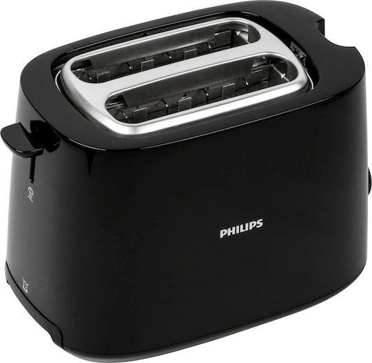 Philips Toaster 2 Schlitze 900W Schwarz
