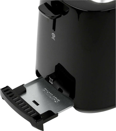 Philips Toaster 2 Schlitze 900W Schwarz