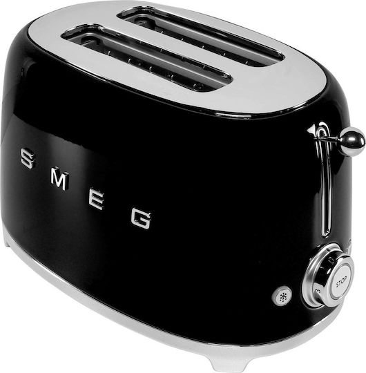 Smeg Toaster 2 Slots 950W Black