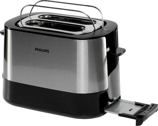 Philips Prăjitor de pâine 2 sloturi 1000W Negru