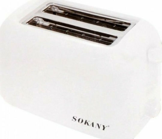 Sokany HJT-022 Φρυγανιέρα 2 Θέσεων 700W Λευκή