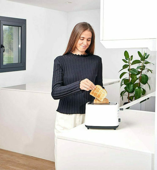 Black & Decker BXTO820E Toaster 2 Slots 1000W White