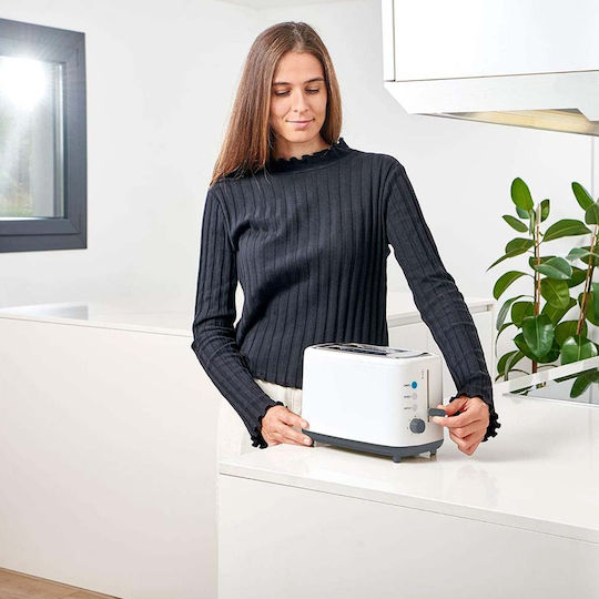 Black & Decker BXTO820E Toaster 2 Slots 1000W White