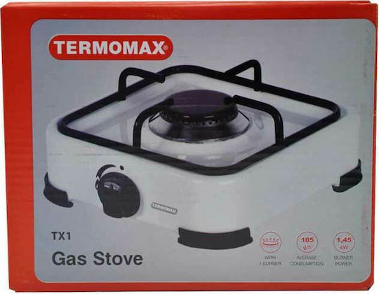 Termomax TX1 Countertop Burner Flüssiggas Single Weiß