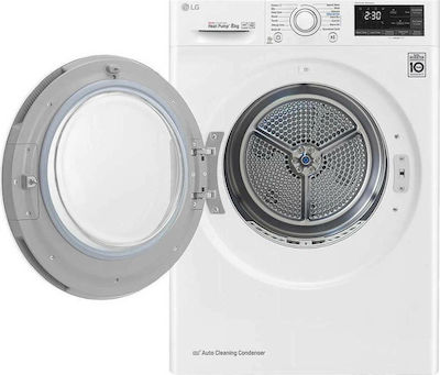 LG RC80U2AV4Q Στεγνωτήριο 8kg A+++ με Αντλία Θερμότητας
