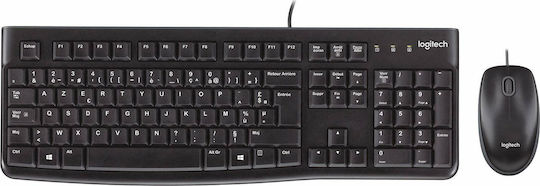 Logitech Desktop MK120 Σετ Πληκτρολόγιο & Ποντίκι Ελληνικό