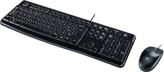 Logitech Desktop MK120 Σετ Πληκτρολόγιο & Ποντίκι Ελληνικό