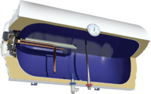 Nobel Φ36 Θερμοσίφωνας 60lt Glass Δαπέδου 4kW