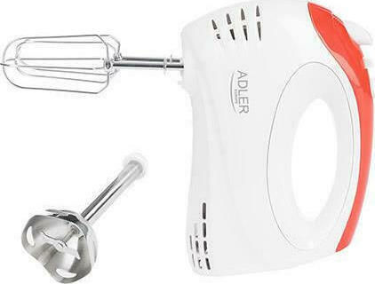 Adler AD-4212 AD 4212 Mixer Handmixer 300W Rot