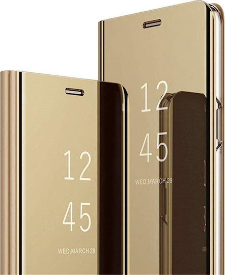 Hurtel Clear View Book Plastic Auriu (Huawei P Smart 2019 / Honor 10 Lite)