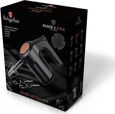 Berlinger Haus Миксер Ръчен 200W Черен