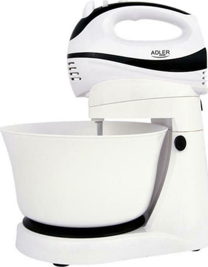 Adler AD4206 AD 4206 Mixer cu Vas din Plastic 3.5lt Alb 300W