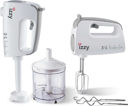 Izzy IZ-1001 223472 Миксер Ръчен 400W Бял