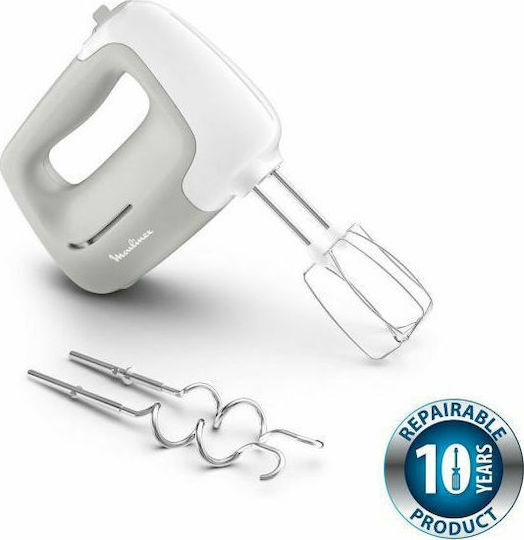 Moulinex Μίξερ Χειρός 450W Γκρι