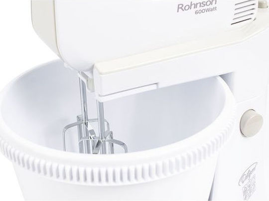 Rohnson Миксер Ръчен 600W Бял