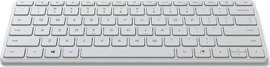Microsoft Designer Compact Wireless Bluetooth Keyboard Only English US White
