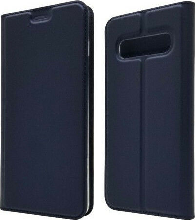 Dux Ducis Skin Pro Buchen Sie Synthetisches Leder Marineblau (Galaxy S10)