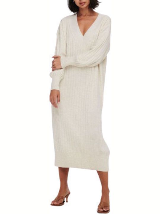 New Tessa Midi Dress Pum.stone Ecru