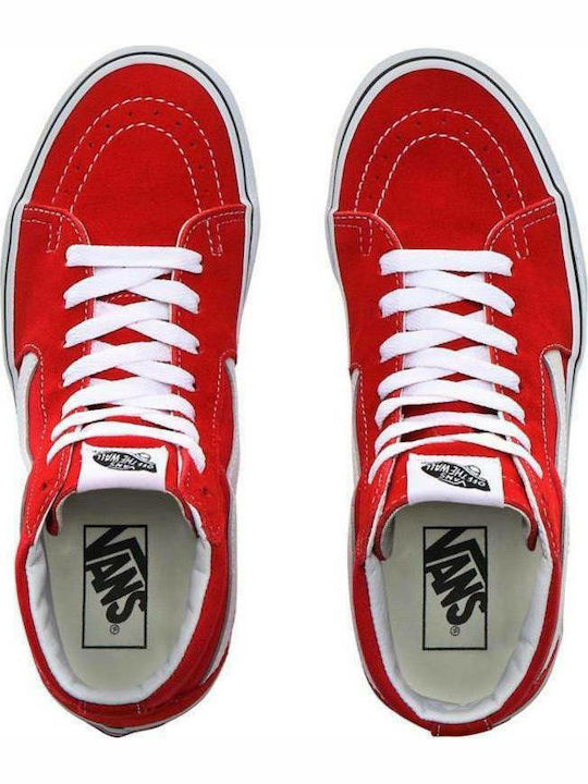 Sk8-Hi Женски Ботуши Червен