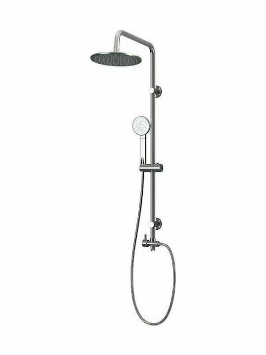 Karag Magda Adjustable Shower Column without Mixer 95cm Silver