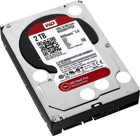 Western Digital Red Pro 2000ГБ Хард диск Σκληρи дискове 3.5" SATA III 7200обороти в минута с 64МБ Кеш за NAS WD2002FFSX