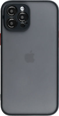 Lime Hardshell Camera Guard Synthetic Back Cover Durable Black with Red Keys (iPhone 12 Pro Max)