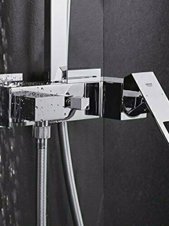 Grohe Euphoria Στήλη Ντουζ με Μπαταρία 109.6cm Ασημί