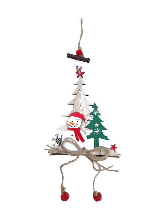 Ornament De Agățat Pentru Brad Din Lemn 15cm (Desene Și Modele Diverse) (Desene Și Modele Diverse)