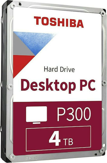 Toshiba P300 4TB HDD Hard Drive 3.5" SATA III 5400rpm with 128MB Cache for Desktop HDWD240UZSVA