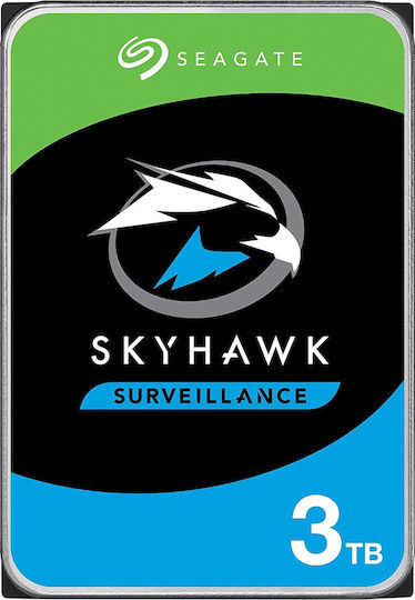 Seagate Skyhawk Surveillance 3TB HDD Hard Drive 3.5" SATA III 5400rpm with 256MB Cache for Recorder ST3000VX009