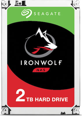 Ironwolf 2TB HDD Σκληρός Δίσκος 3.5" SATA III 5900rpm με 64MB Cache για NAS ST2000VN004