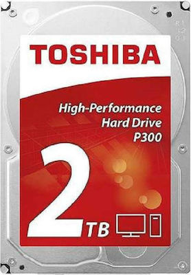Toshiba P300 2TB HDD Σκληρός Δίσκος 3.5" SATA III 7200rpm με 64MB Cache για Desktop HDWD120UZSVA
