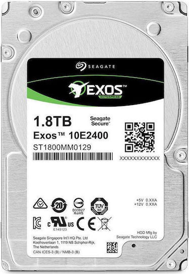 Seagate Enterprise Performance 1.8TB HDD Σκληρός Δίσκος 2.5" SAS 3.0 10000rpm με 256MB Cache για NAS / Server / Desktop / Laptop ST1800MM0129
