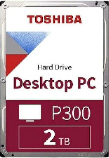 Toshiba P300 2TB HDD Hard Drive 3.5" SATA III 5400rpm with 128MB Cache for Desktop HDWD220UZSVA