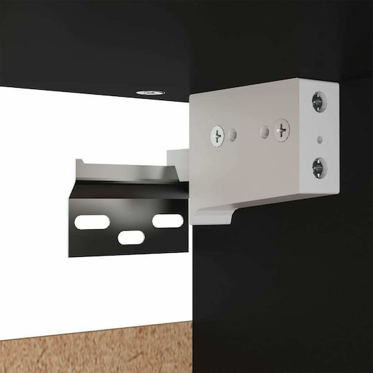 vidaXL Badezimmerschrank B70xT32.5xH35cm Schwarz