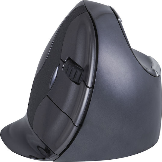 Bakker Elkhuizen Evoluent D Wireless Small Ασύρματο Εργονομικό Vertical Ποντίκι Γκρι