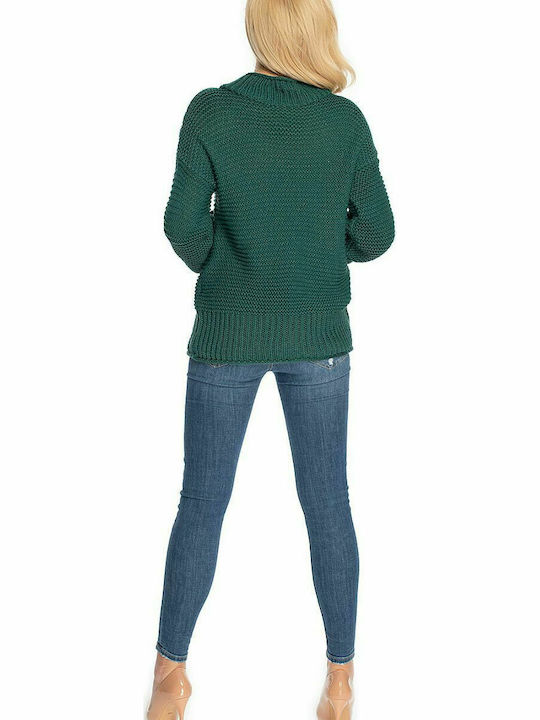 PeeKaBoo 70032 Women's Long Sleeve Sweater Green 146936