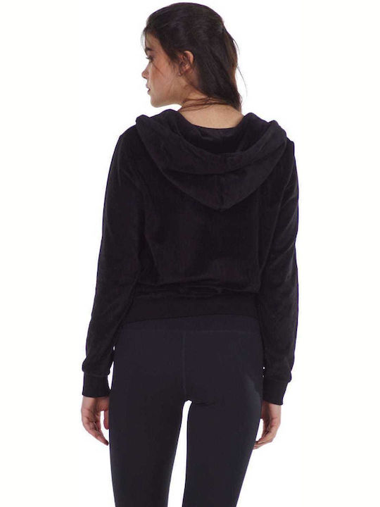 Body Action Women's Hooded Cardigan Black