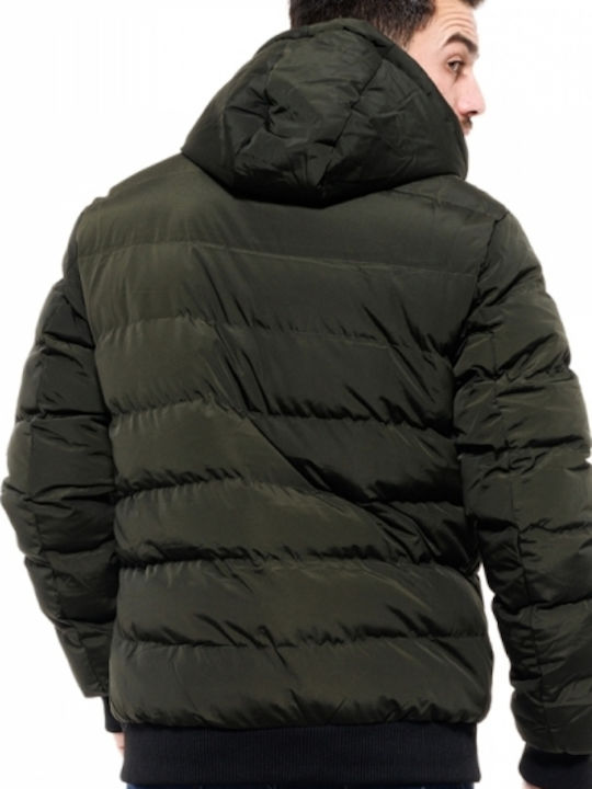 Splendid Men's Winter Puffer Jacket Green