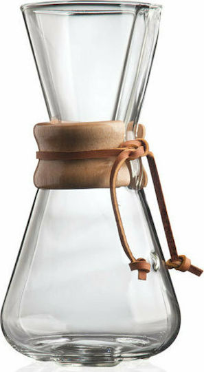 Chemex Three Cup Classic Pour Over Set Γυάλινο Διάφανο