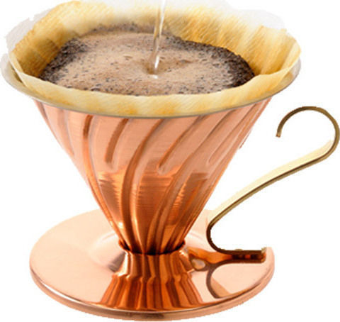 Hario V60 02 Picurător de cafea Cupru Cupru 135x120x92mm