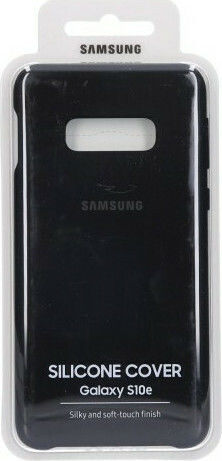 Samsung Back Cover Σιλικόνης Μαύρο (Galaxy S10e)