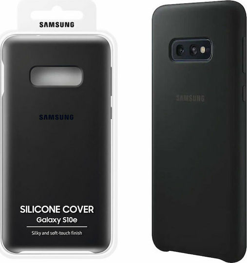 Samsung Back Cover Σιλικόνης Μαύρο (Galaxy S10e)