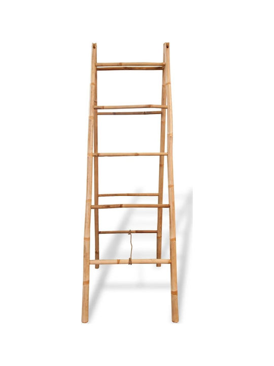 vidaXL Σκάλα Μπάνιου 5 Θέσεων Δαπέδου ​50x160cm Καφέ