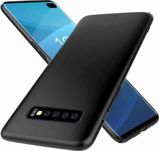 Forcell Back Cover Σιλικόνης Μαύρο (Galaxy S10+)